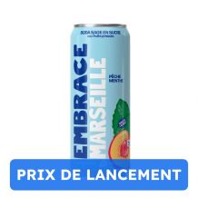 EMBRACE - SODA MARSEILLE PECHE MENTHE CANETTE 330ML x12