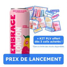 EMBRACE - SODA LONDON CITRON FRAMBOISE CANETTE 330ML x12