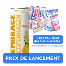EMBRACE - EAU PETILLANTE COPENHAGEN CITRON GINGEMBRE CANETTE 330ML x12