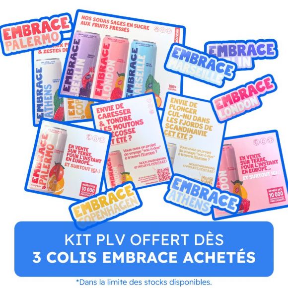 EMBRACE - KIT PLV CHEVALET X2 FLYER X10 AUTOCOLLANTS