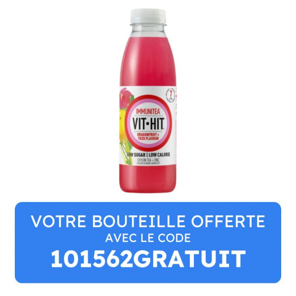 VIT HIT - IMMUNITEA FRUIT DU DRAGON YUZU BOUTEILLE PET 500ML x1
