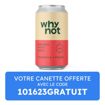 WHY NOT - SODA CRAFT FRAMBOISE THYM CANETTE 330ML x1 BIO
