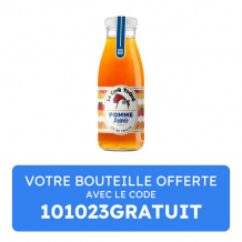 LE COQ TOQUE - JUS DE POMME PULPEE BOUTEILLE VERRE 250ML x12 BIO