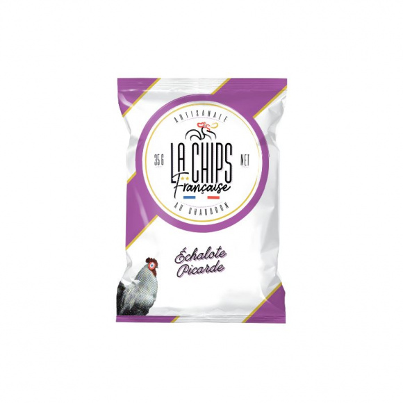 LA CHIPS FRANCAISE - CHIPS ECHALOTE SACHET 35G X 60