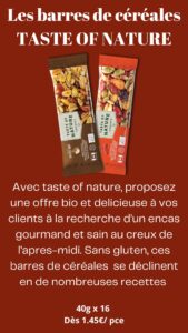 Accompagnez voq formules repas avec ces chips cuites de manière artisnale avec de l’huile de tournesol. Le format 40g est parfait pour une portion individuelle. (3)