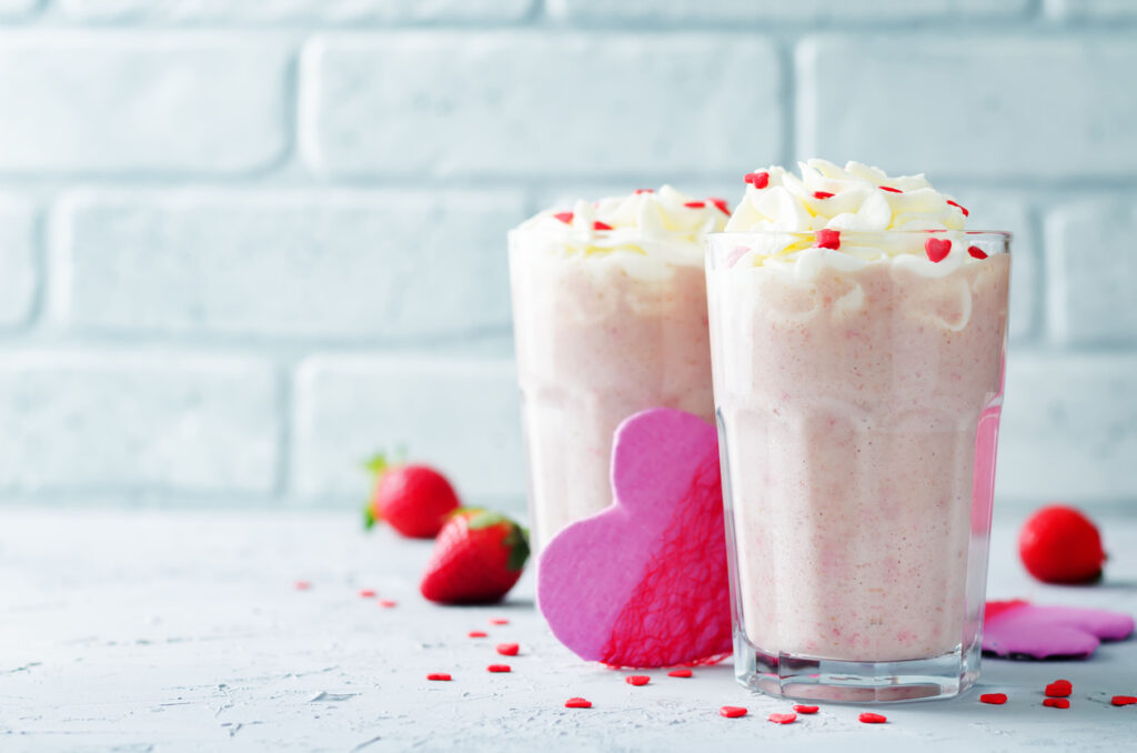 Frappé cappuccine chocolat blanc framboise